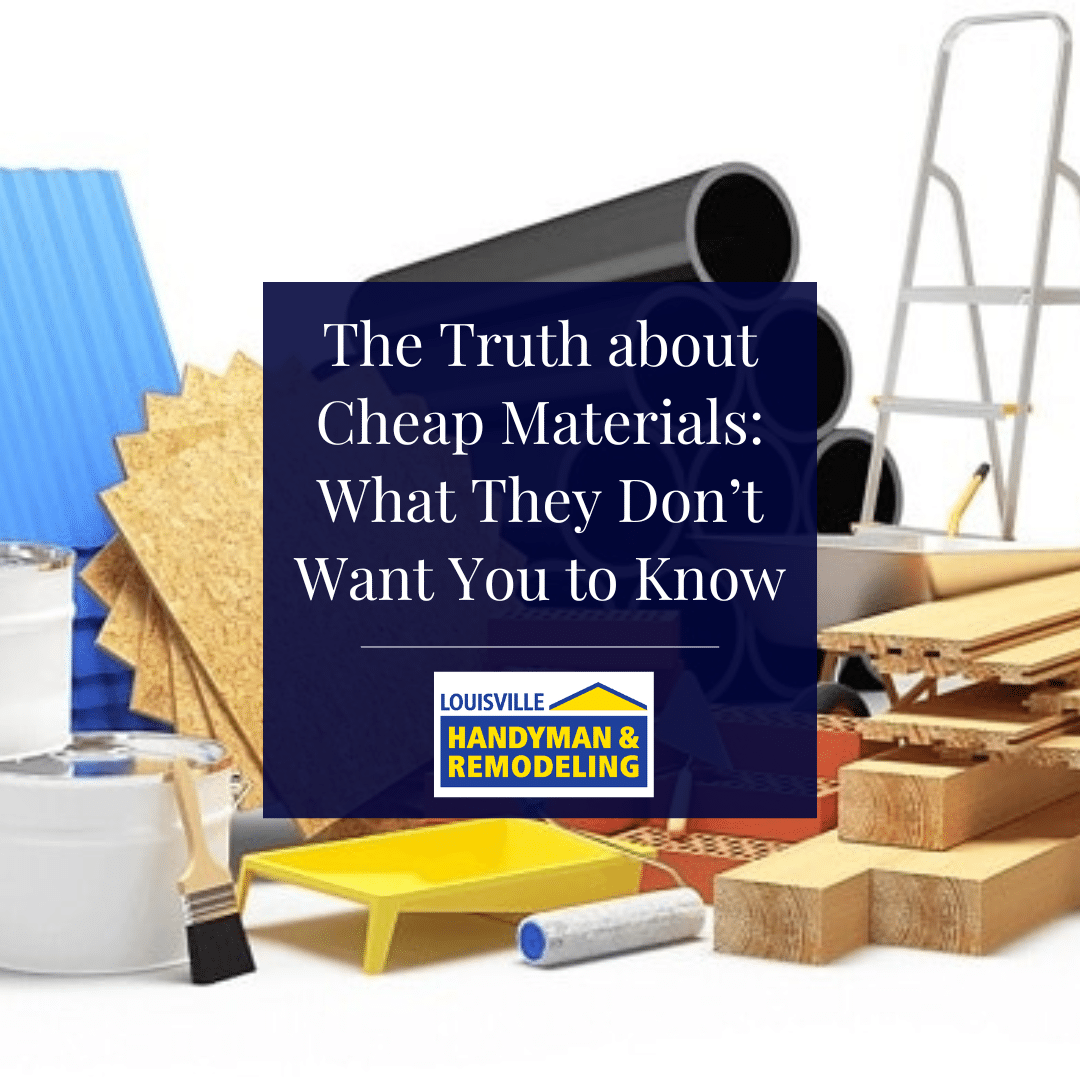 The Truth about Cheap Materials: What They Don’t Want You to Know